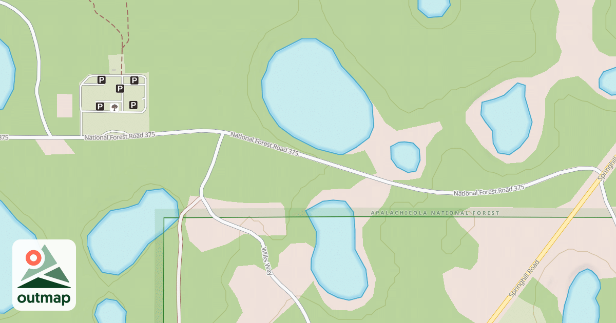 Map of LOST LAKE REC. AREA