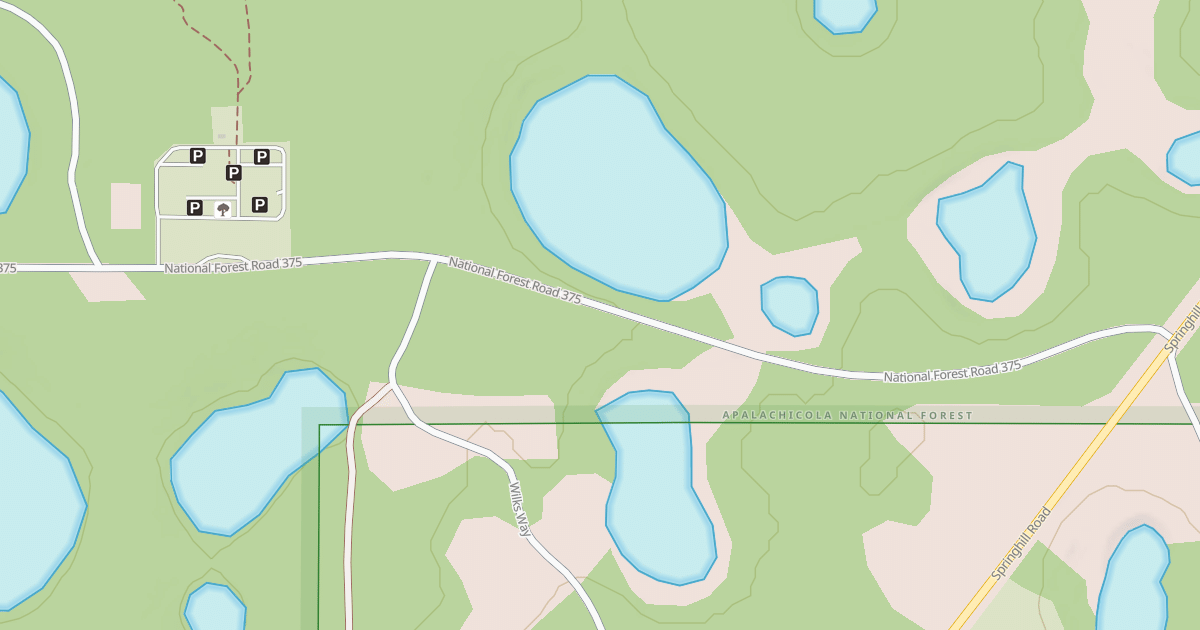 Map preview of LOST LAKE REC. AREA