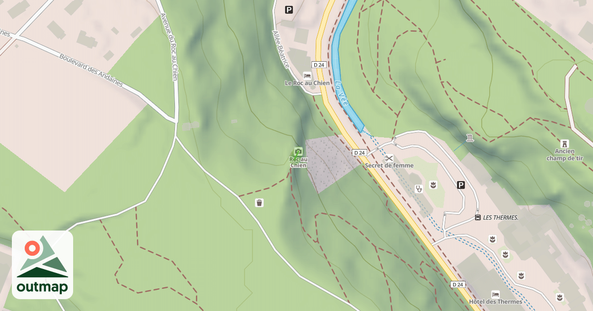 Map of Le Roc au Chien