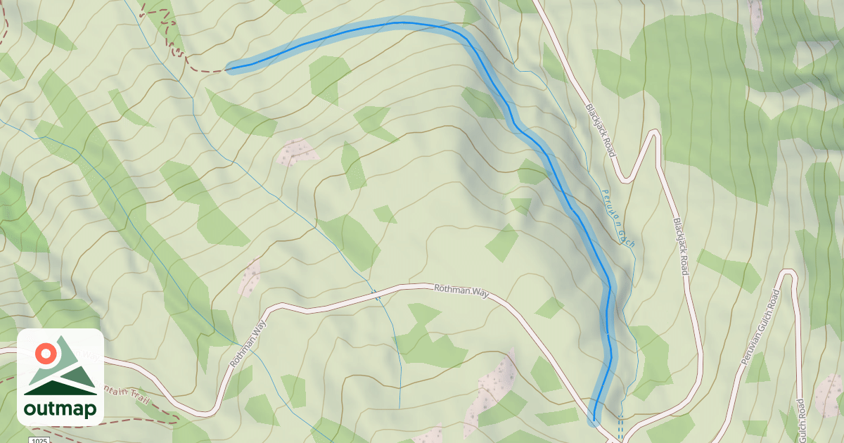 Map of Peruvian Gulch Trail