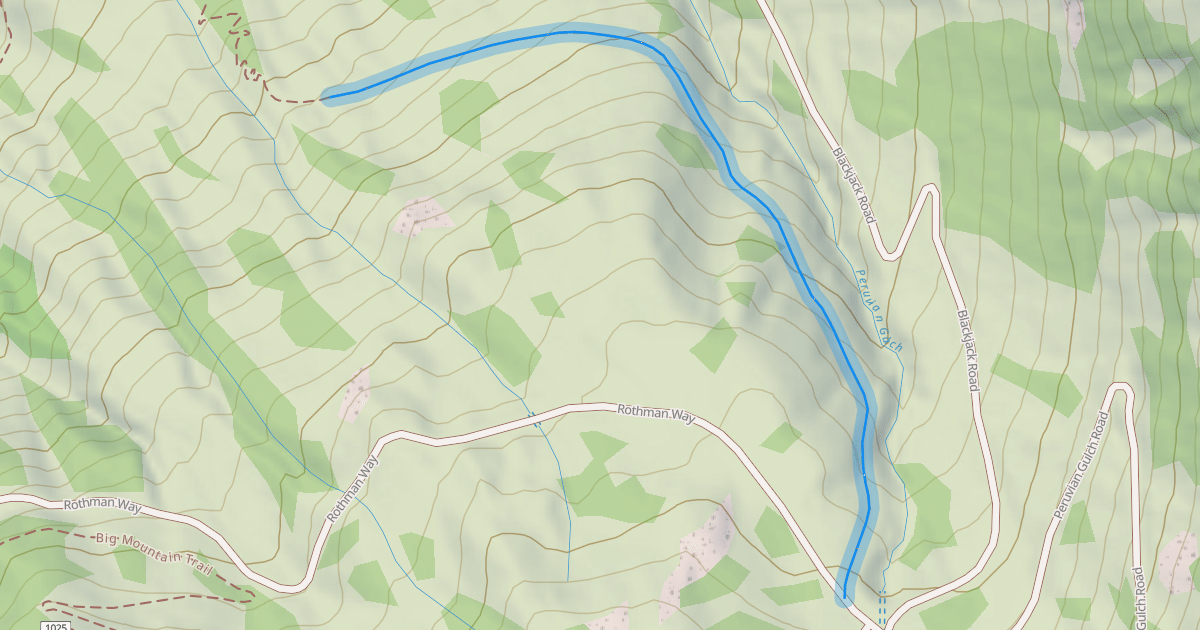 Map preview of Peruvian Gulch Trail