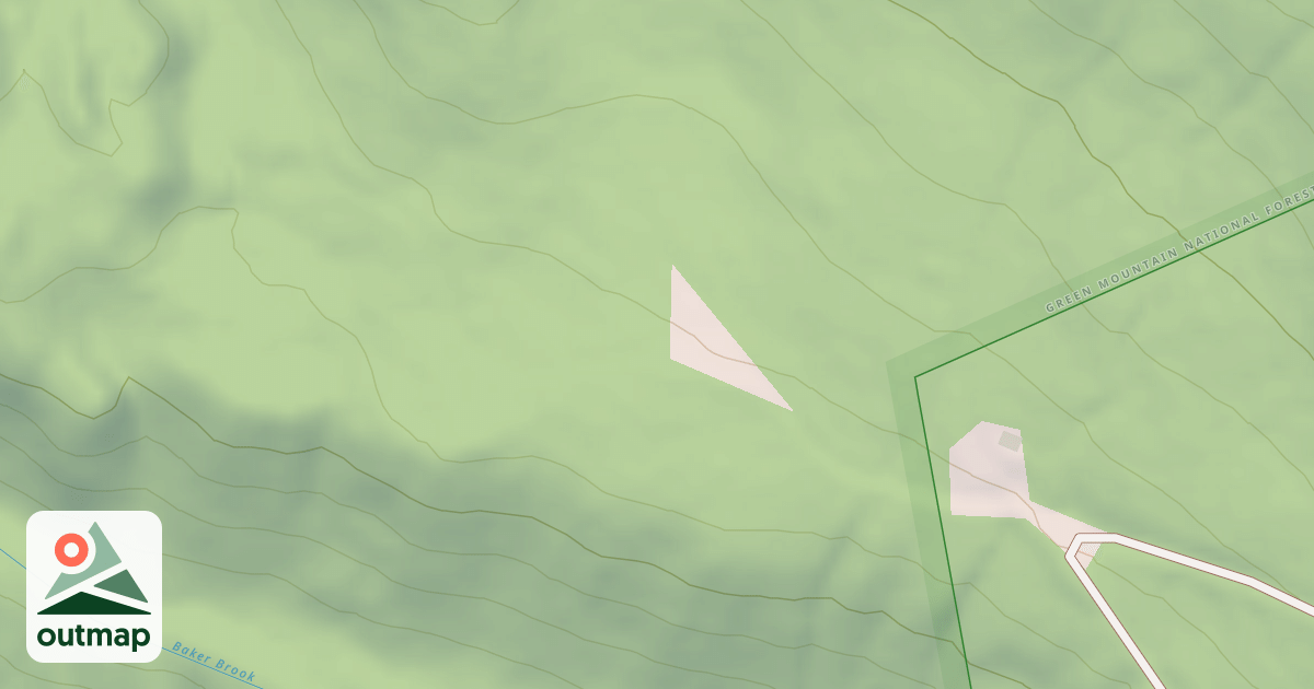 Map of BAKER BROOK
