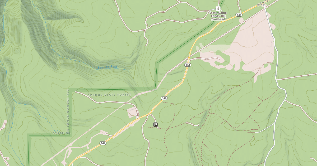 Map preview of Panther Snowmobile Trails