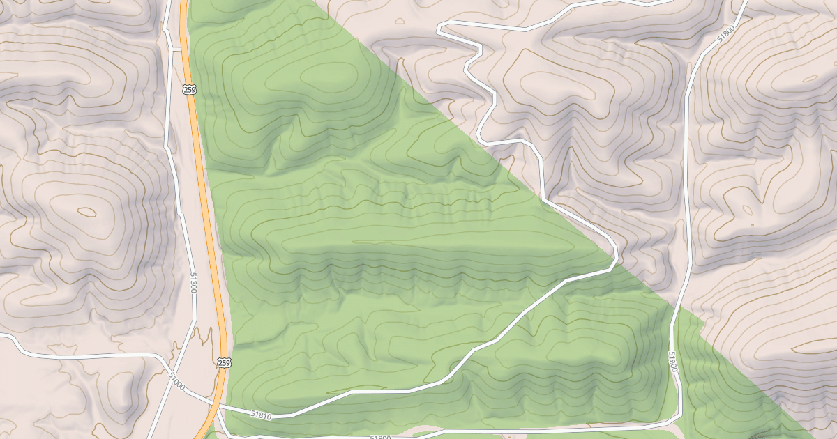 Map preview of USFS National Forest System Roads {CC20F95E-2931-4935-AE51-2C3899553A2E}
