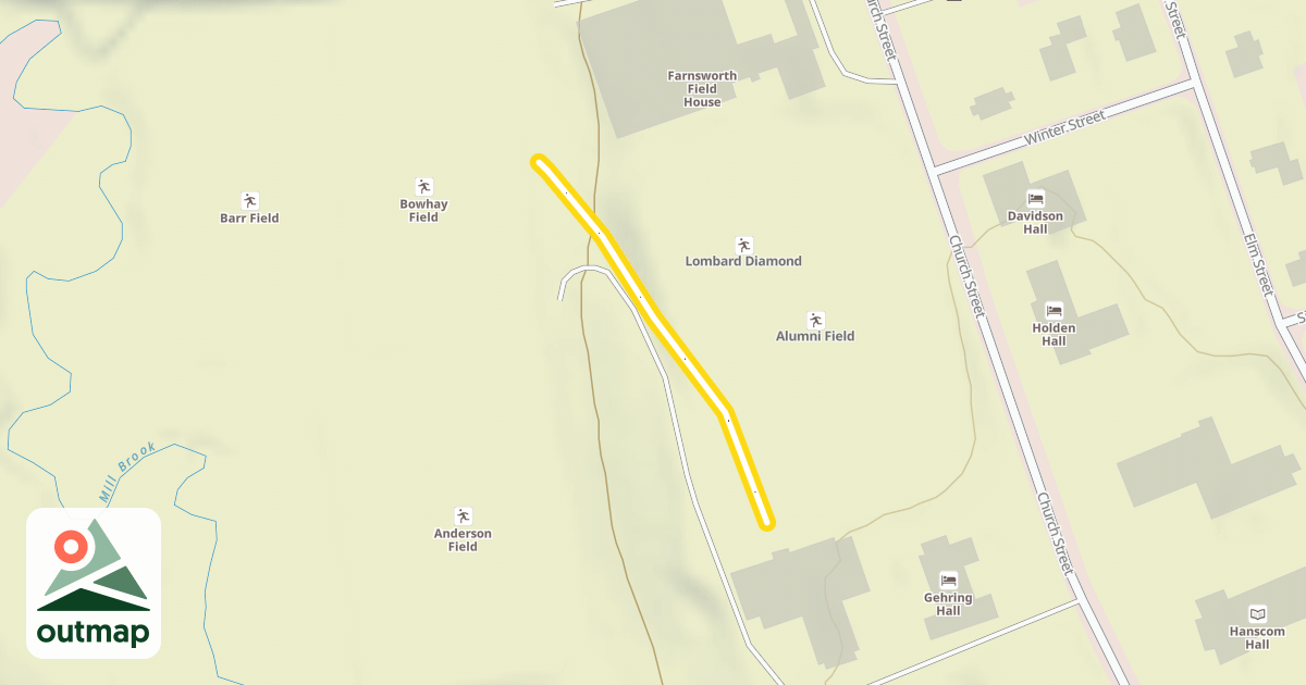 Map of Ordway Upper Field