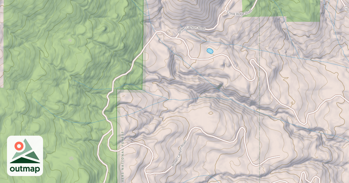 Map of BROWN CANYON