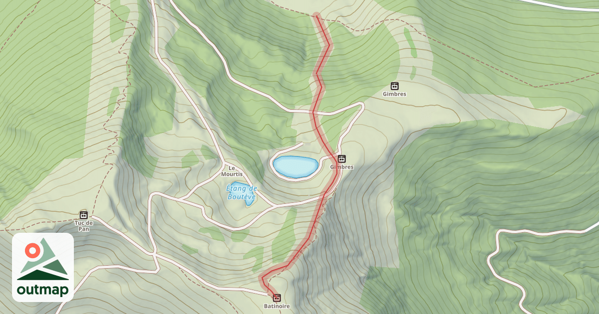 Map of Noire de l'Artigue
