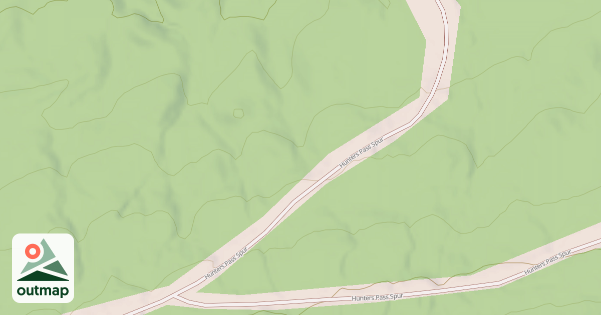 Map of HUNTER PASS SPUR B