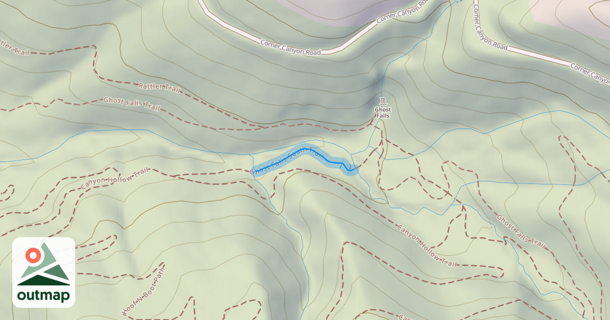 Map of Ghost Falls South Trail