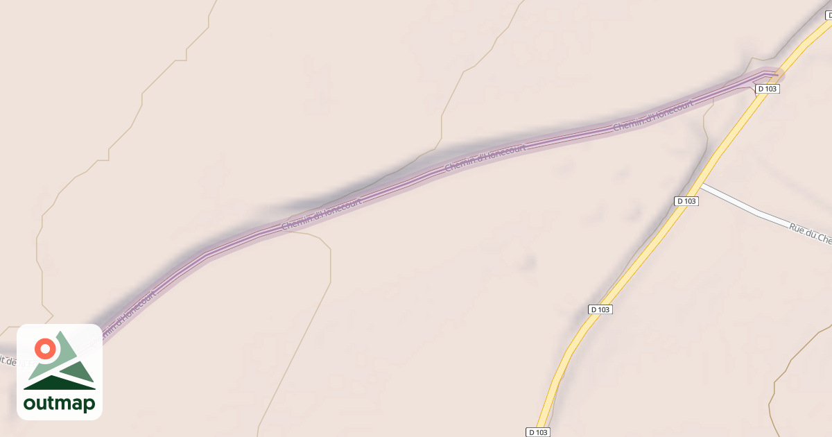 Map of Chemin d'Honecourt
