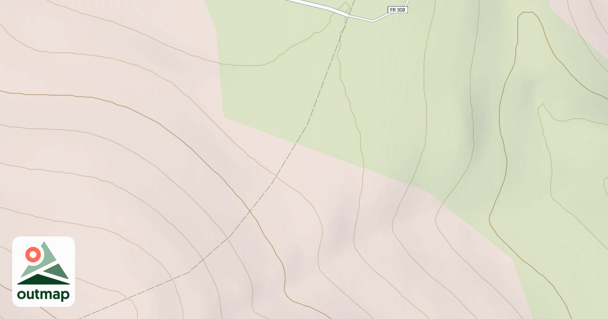 Map of S. KAUFMAN RIDGE SPUR