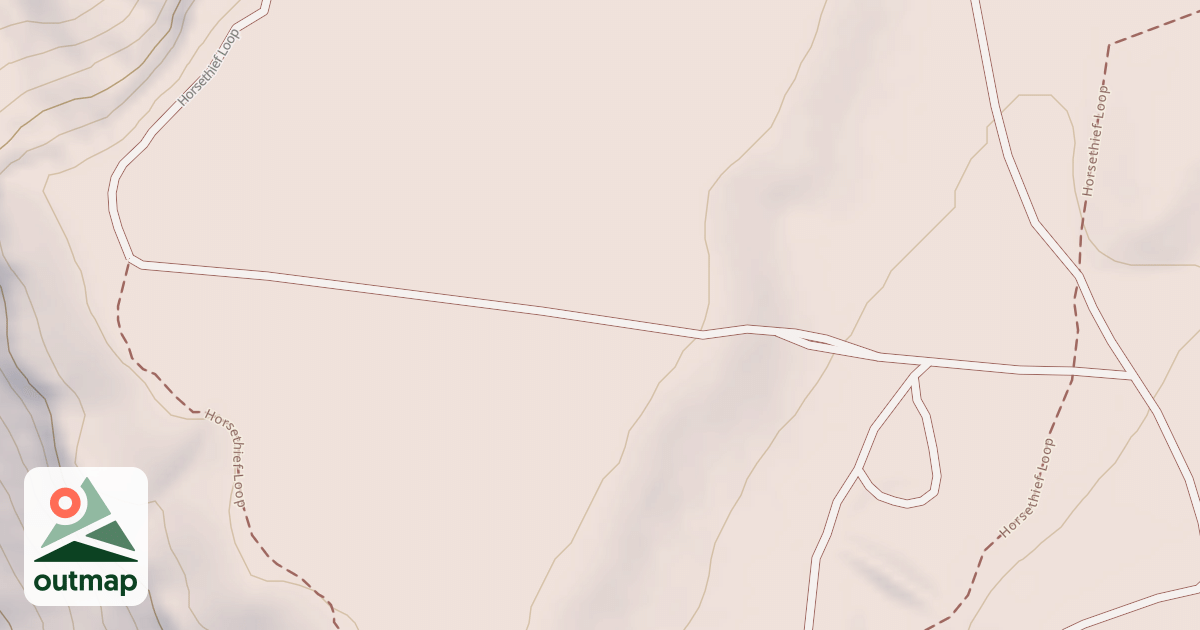 Map of East Rim Trail - South