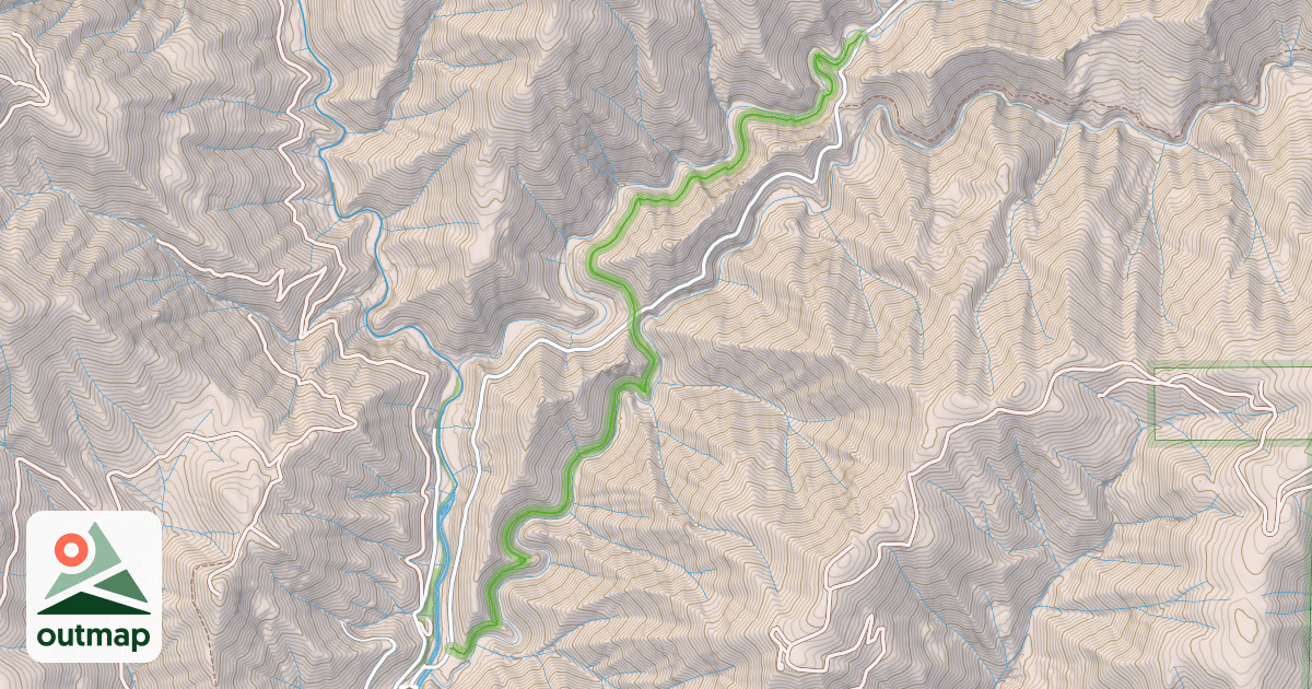 Map of First Divide Trail