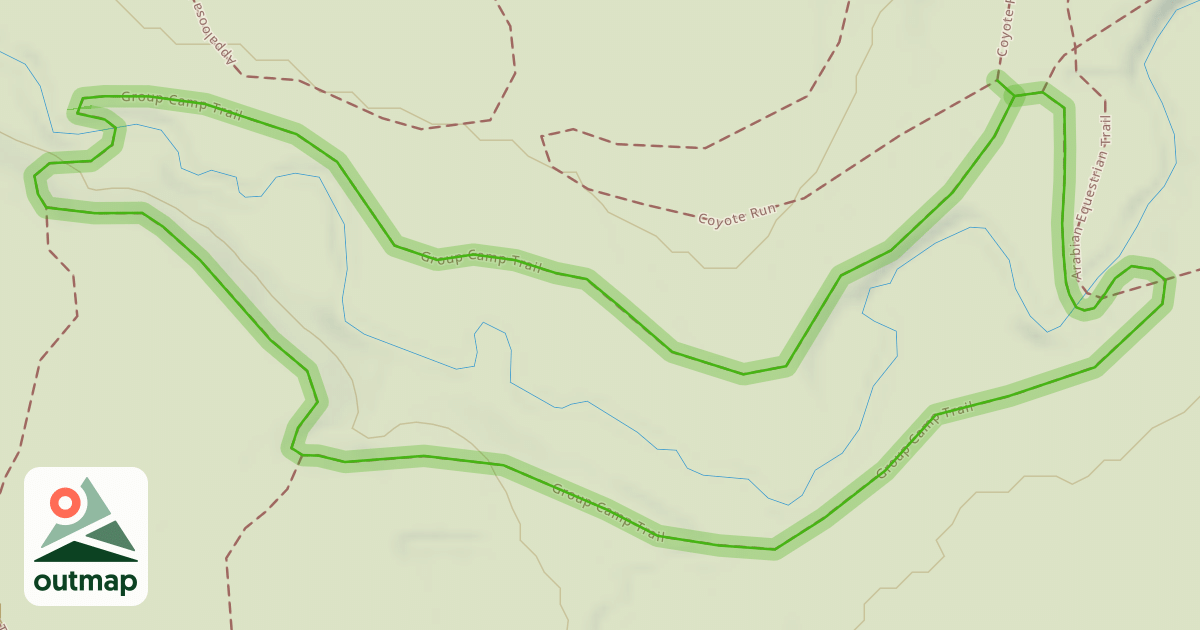 Map of Group Camp Trail