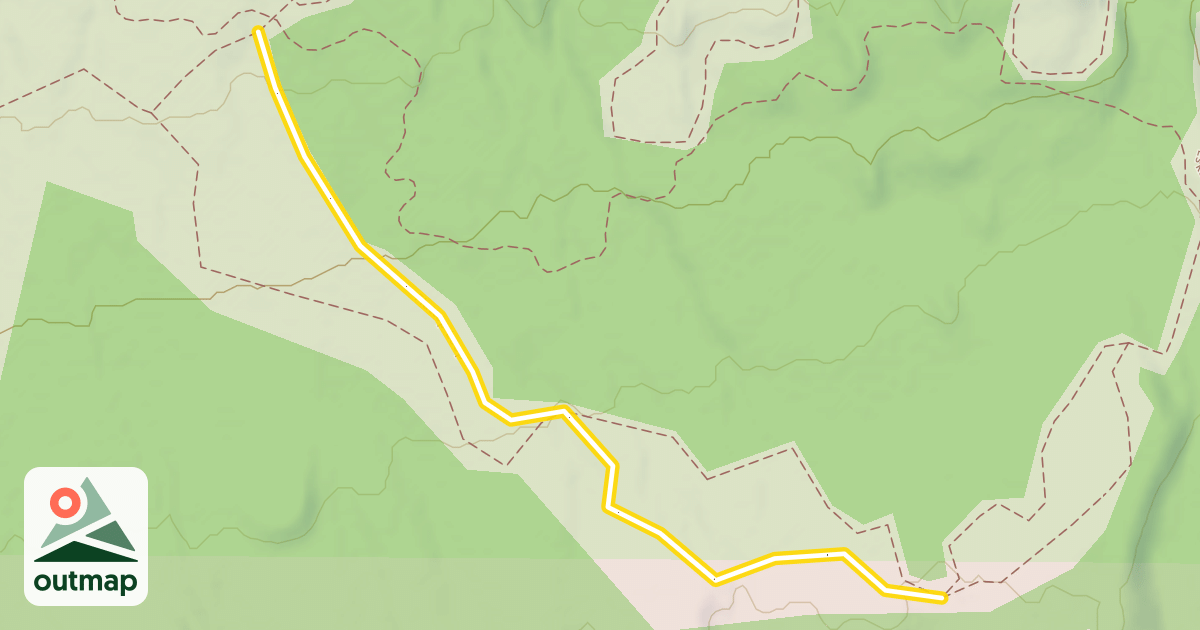 Map of Flattop Loop