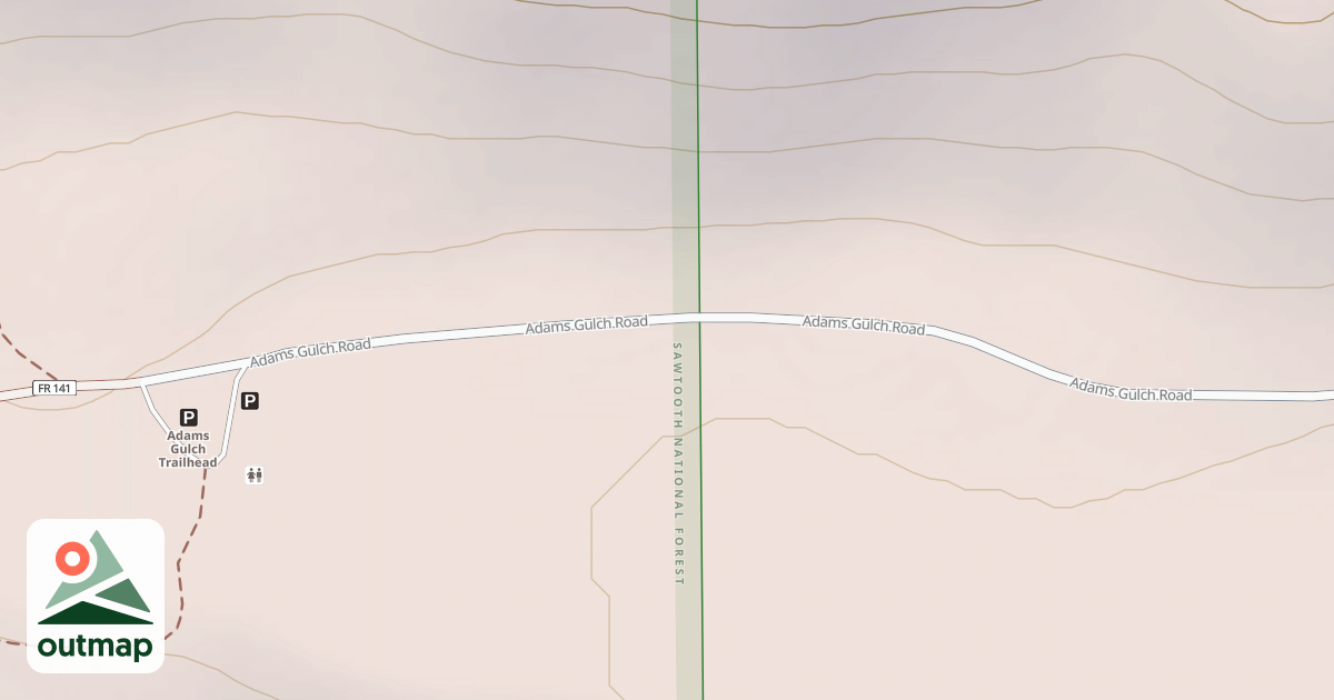 Map of ADAMS GULCH