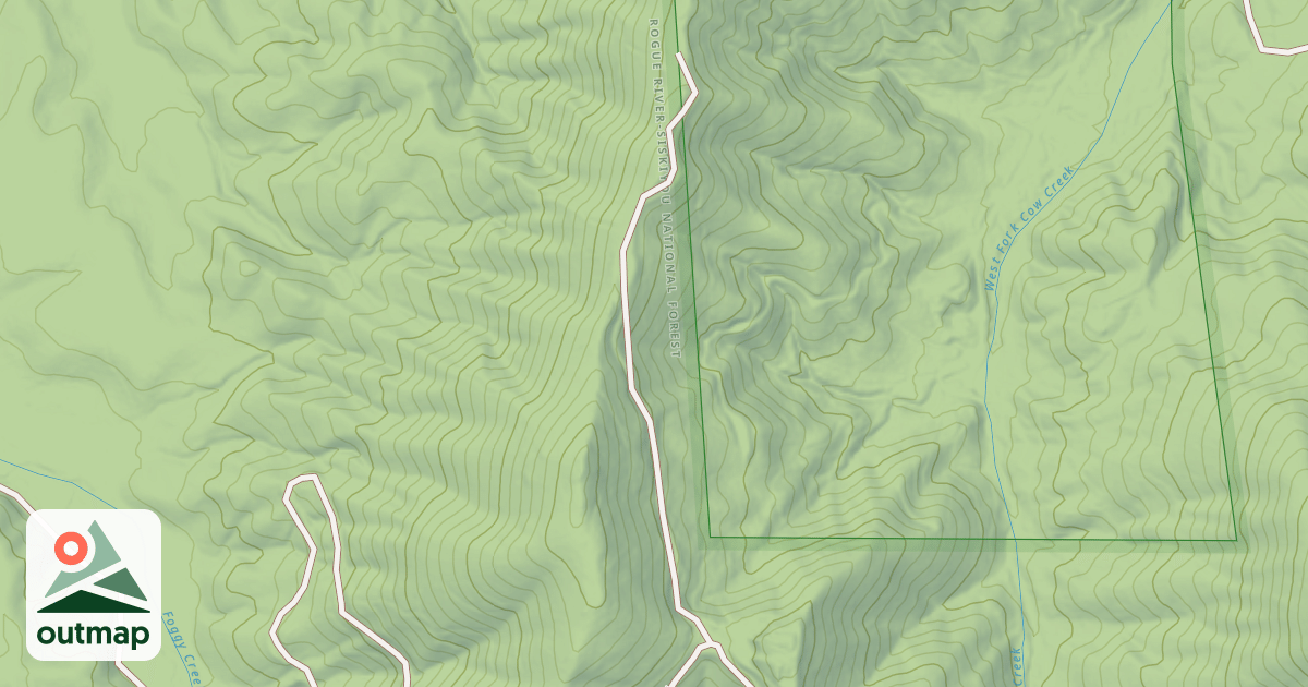 Map of DRAIN RIDGE