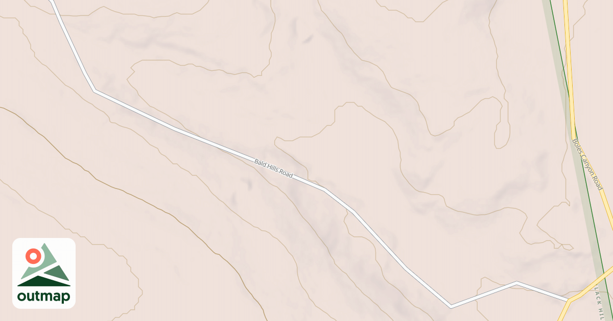 Map of BALD HILLS