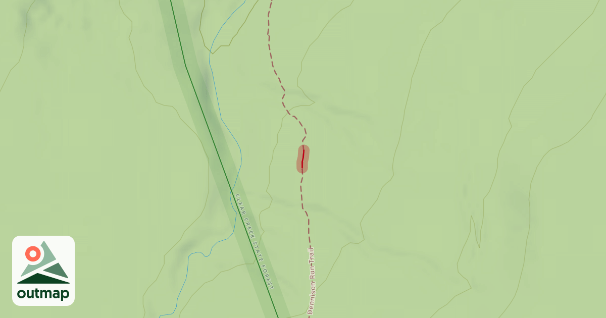 Map of Dennison Run Trail