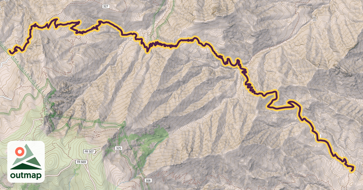 Map of Round the Mountain Trail #302