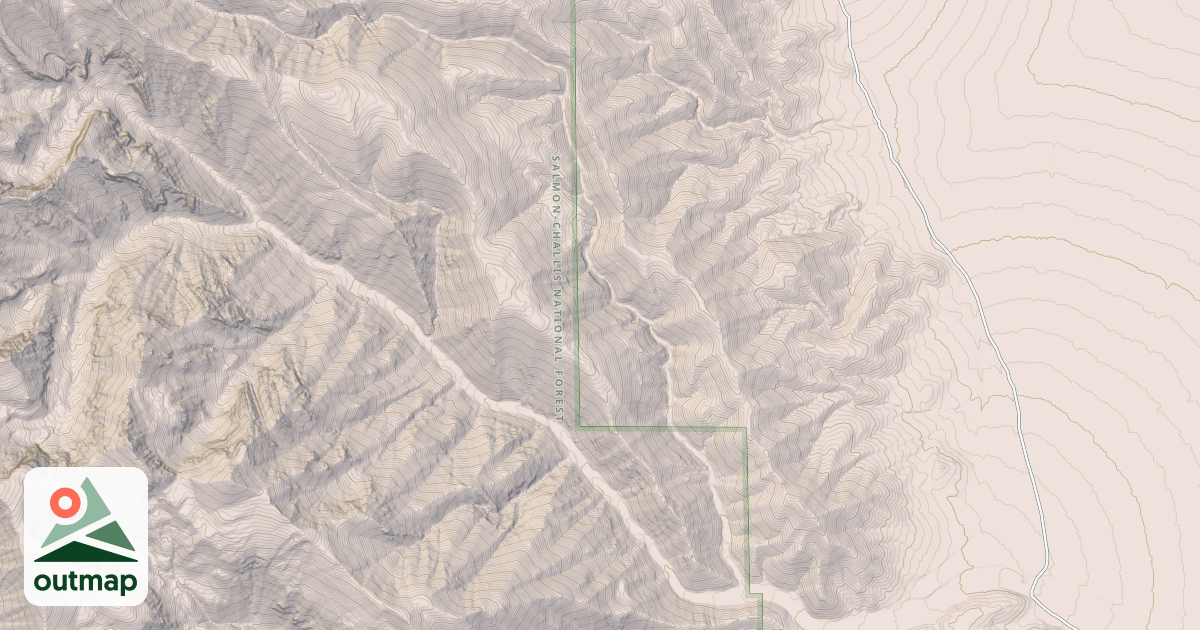 Map of NORTH FORK CEDARVILLE