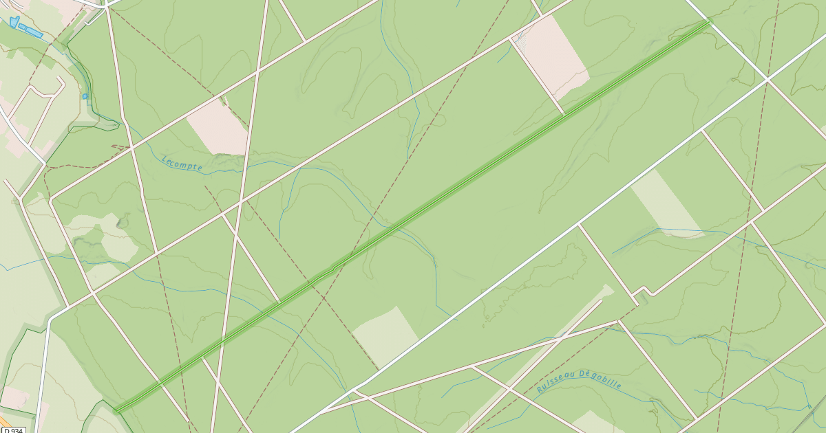 Map preview of Route du Mont Carmel