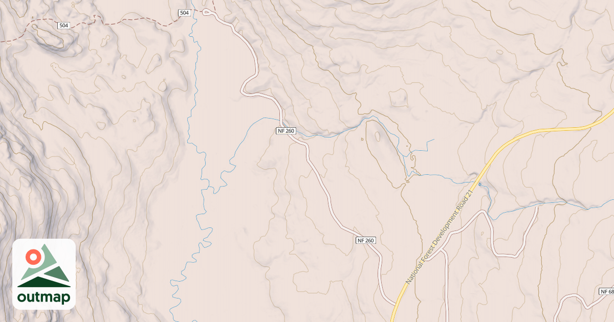 Map of EAST FRENCH CREEK