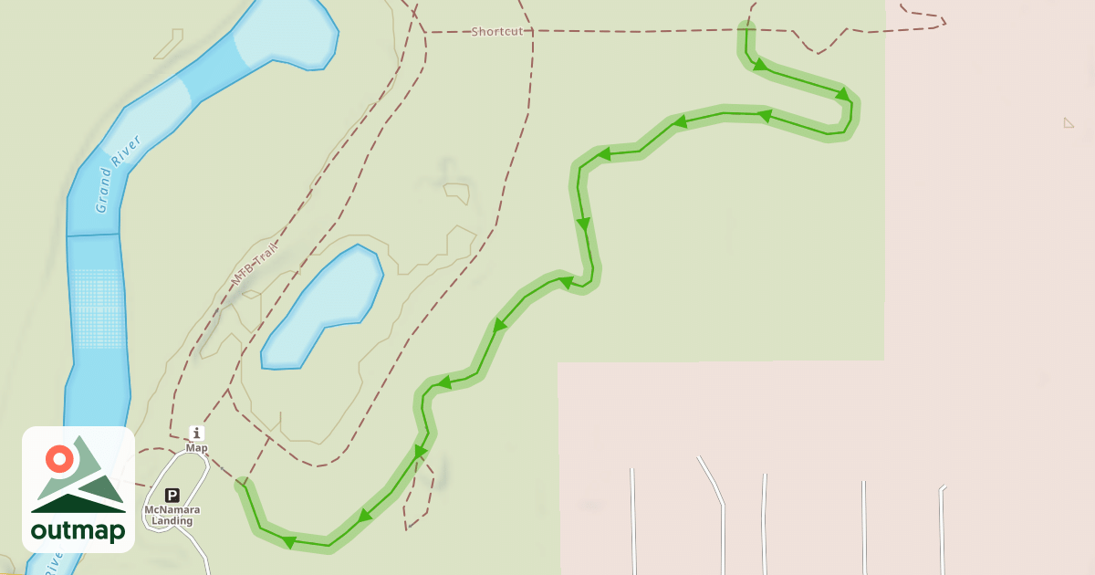 Map of MTB Trail