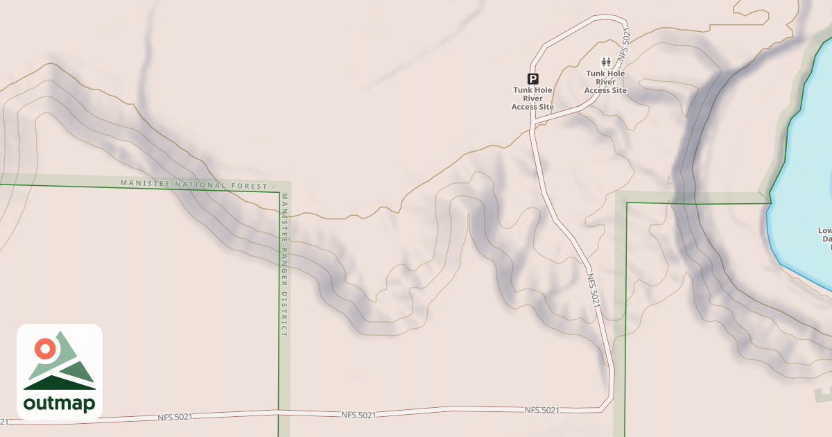 Map of TUNK HOLE RIVER ACCESS