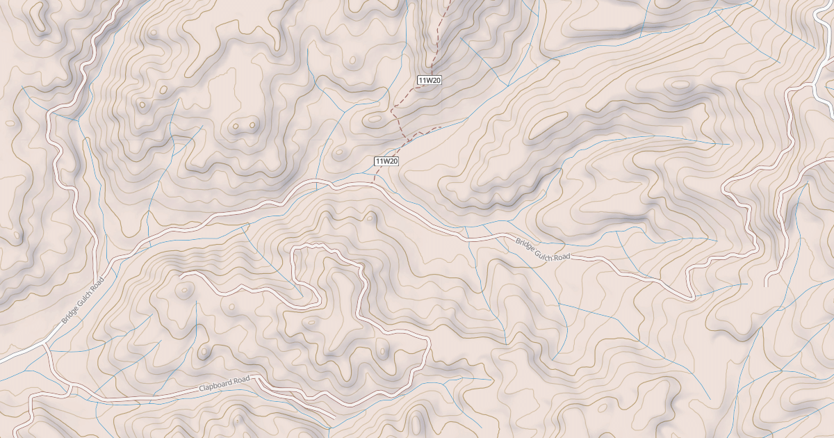 Map preview of BRIDGE GULCH