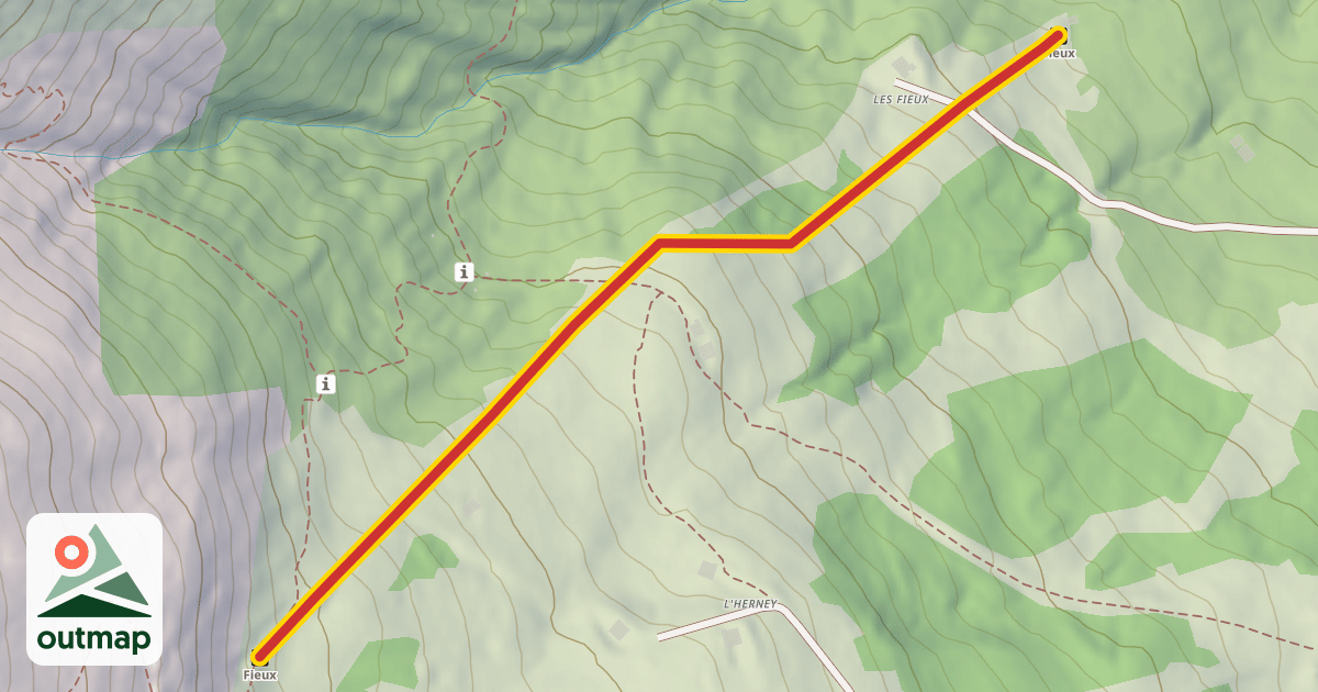 Map of Fieux