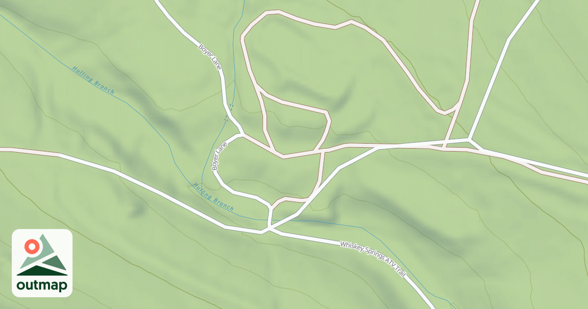 Map of Whiskey Springs Trails