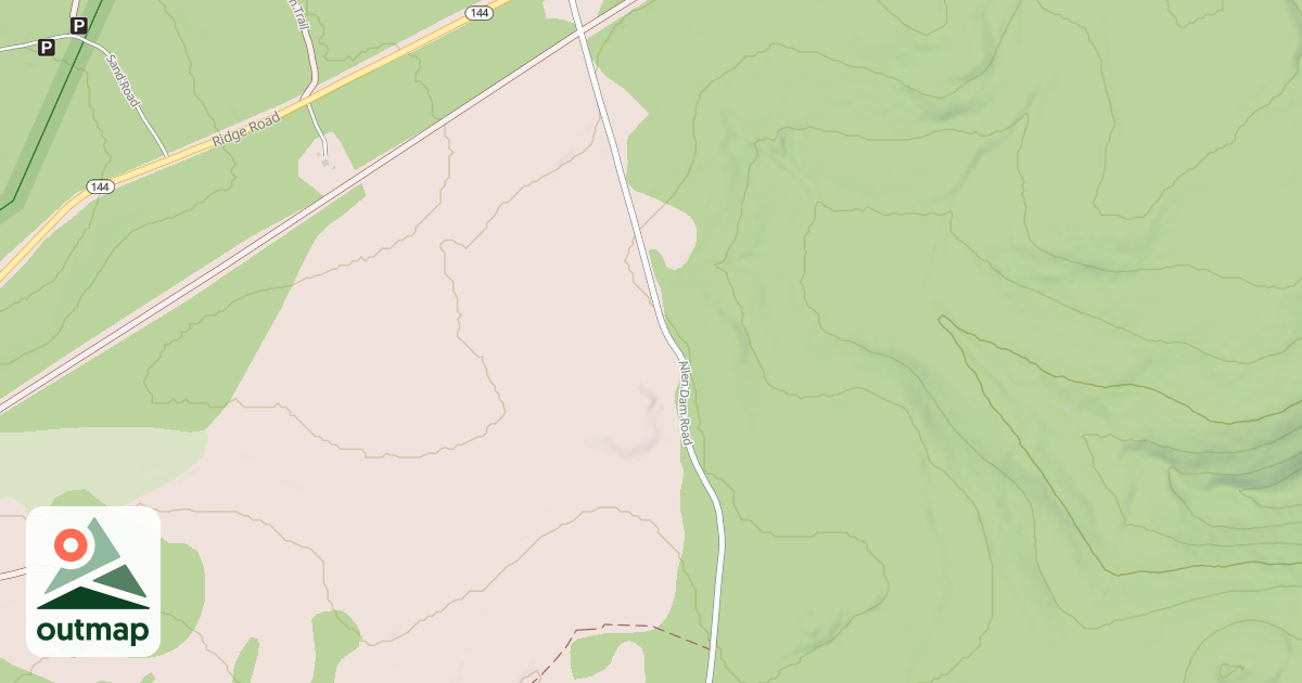 Map of Panther Snowmobile Trails