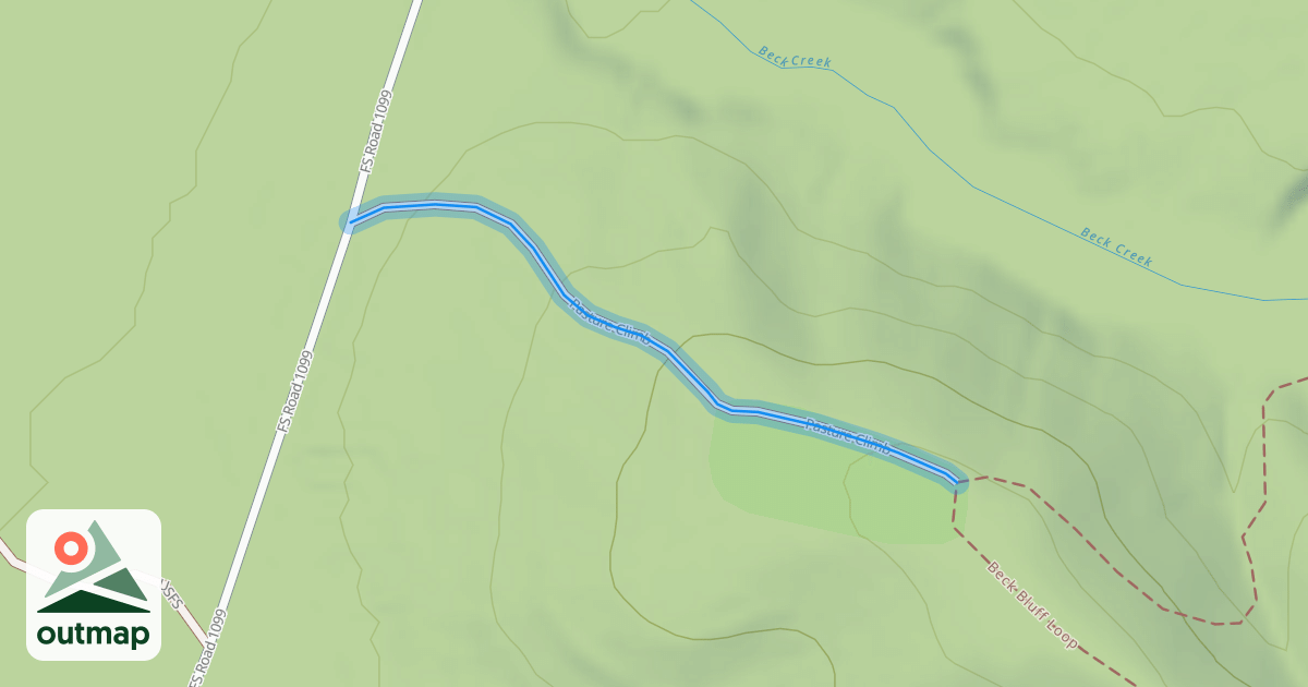 Map of Pasture Climb in Jasper