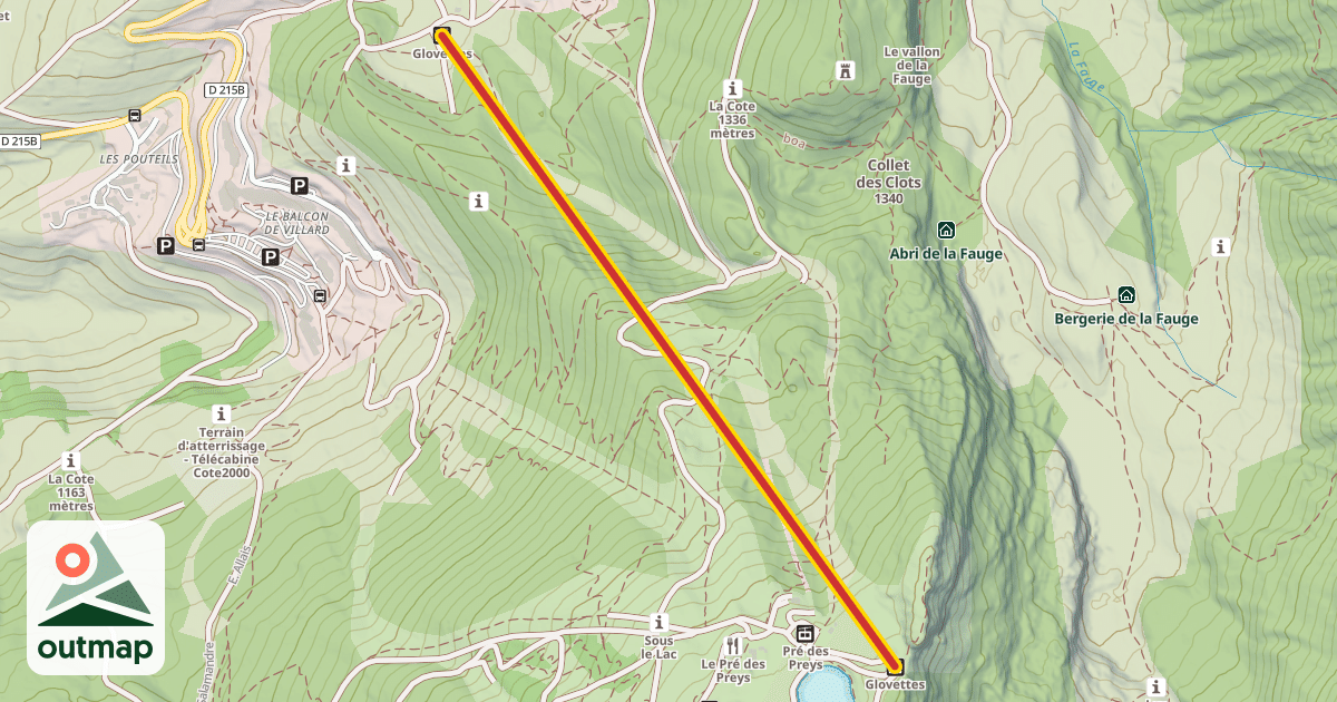 Map of Glovettes