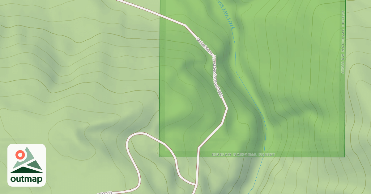 Map of SLICK ROCK CREEK