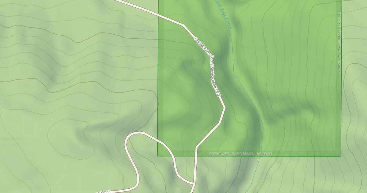 Map preview of SLICK ROCK CREEK