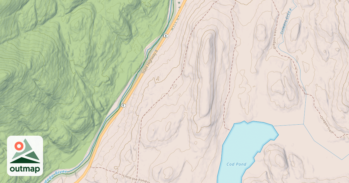 Map of Moose Mountain Trail