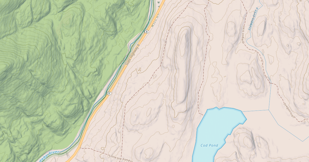 Map preview of Moose Mountain Trail