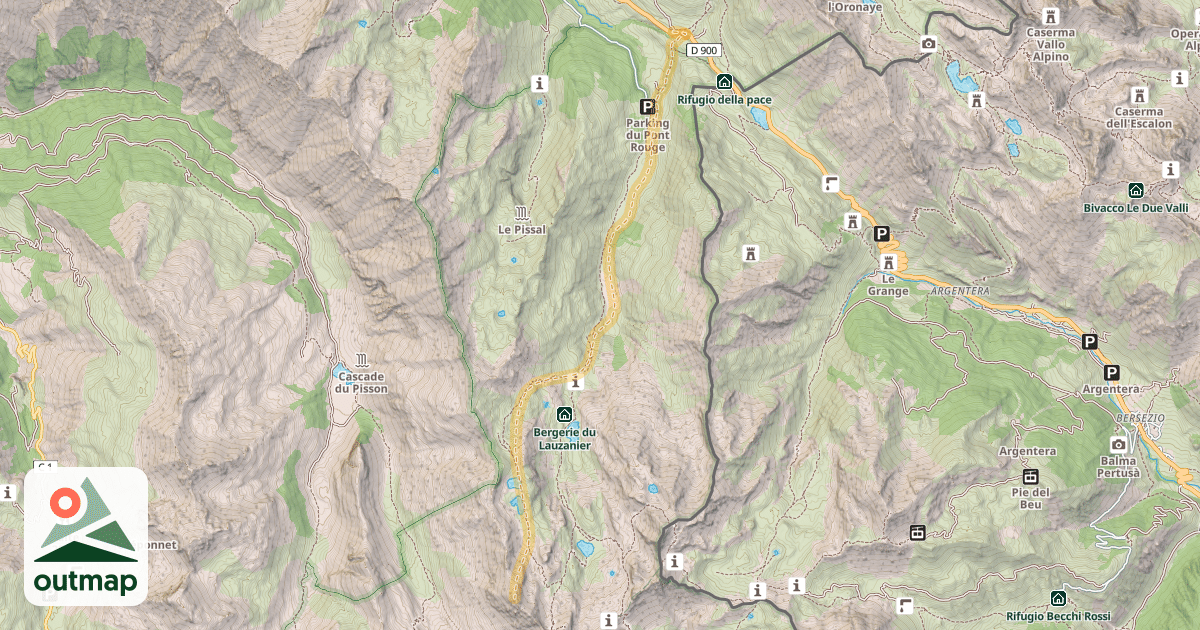 Map of Tête de Pelouse — Le Pontet
