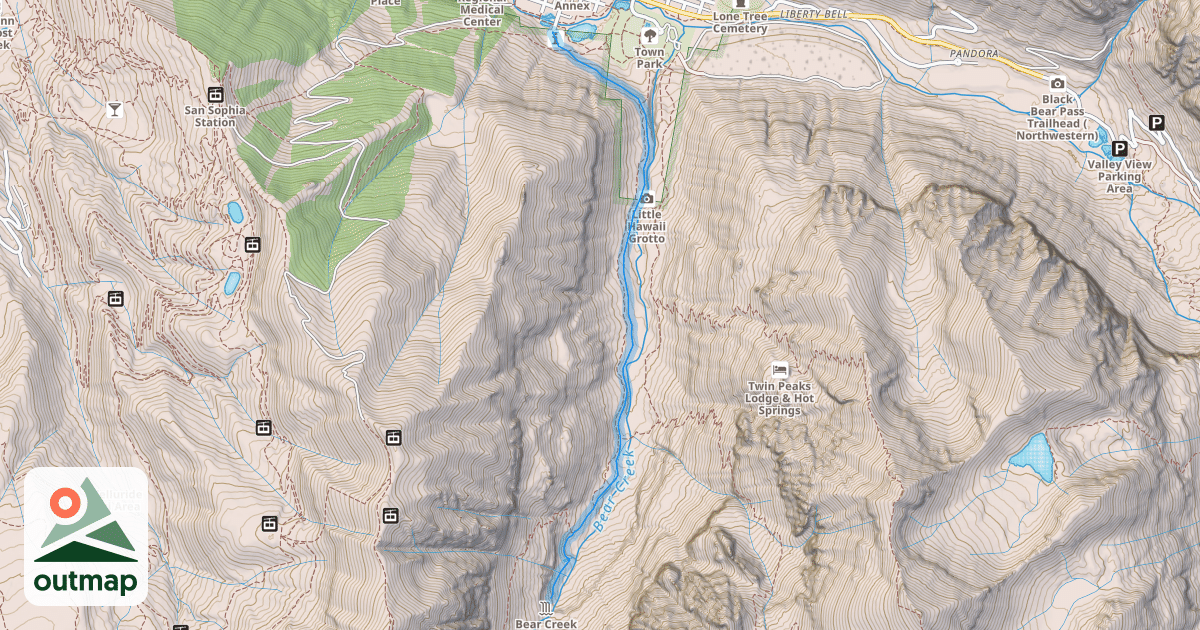 Map of Bear Creek