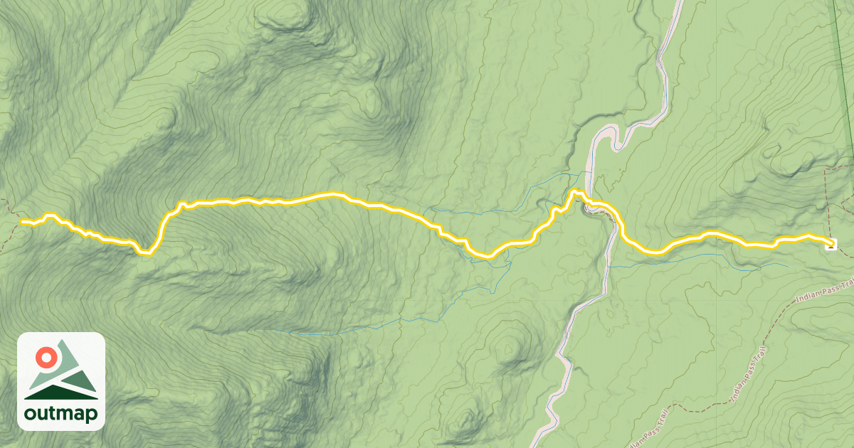 Map of Street and Nye Ski Trail