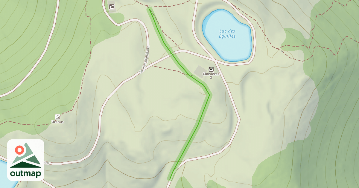 Map of Cinivières