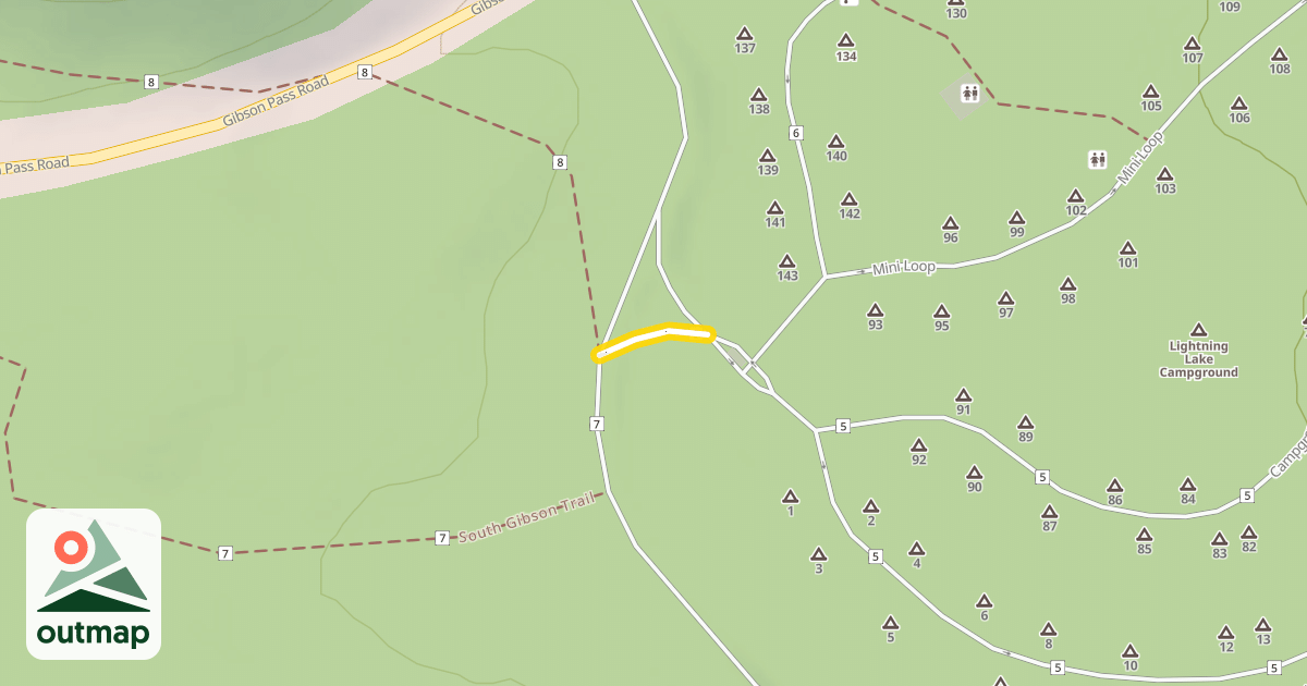 Map of Campground Loop