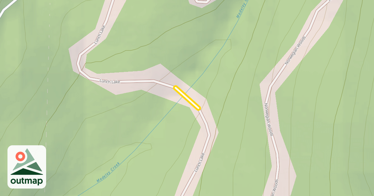 Map of Lunch Lake