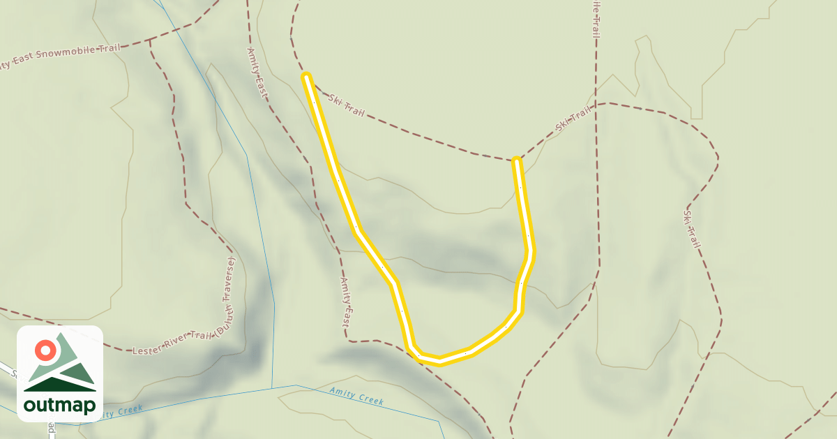 Map of Ski Trail
