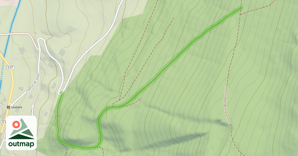 Map of Chemin des Écharennes