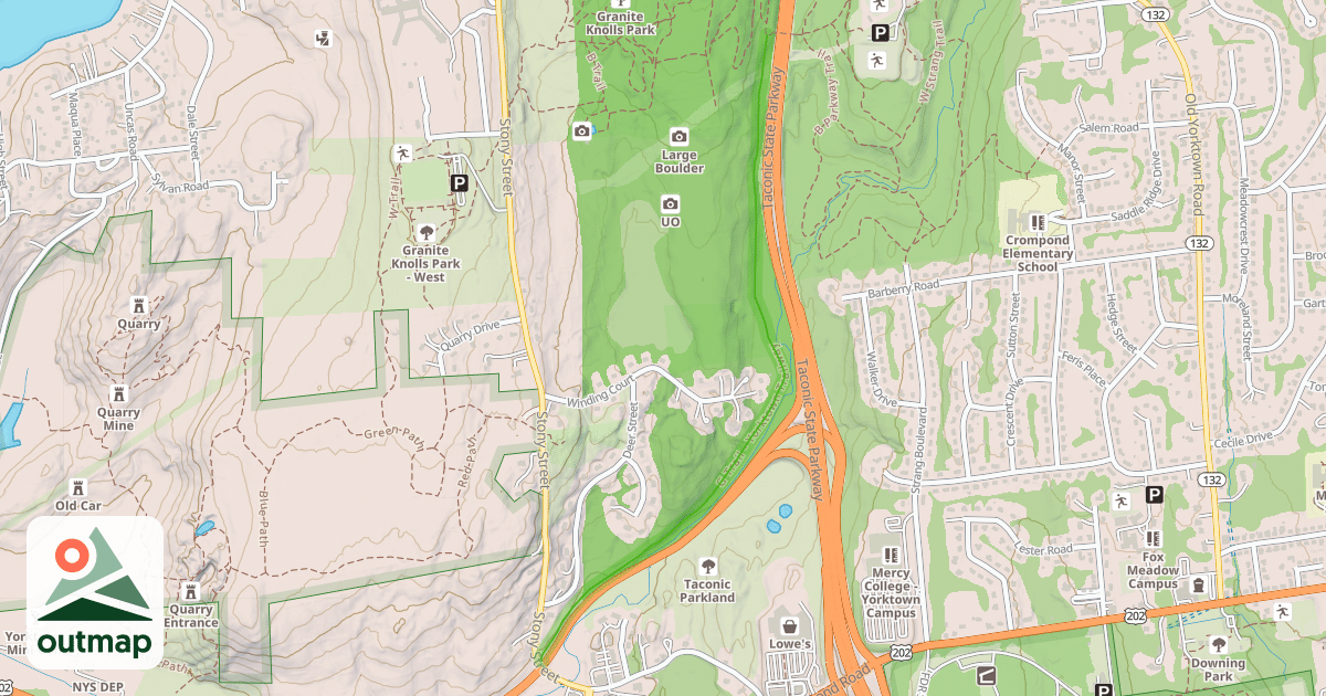Map of G Trail - Yorktown Trailway
