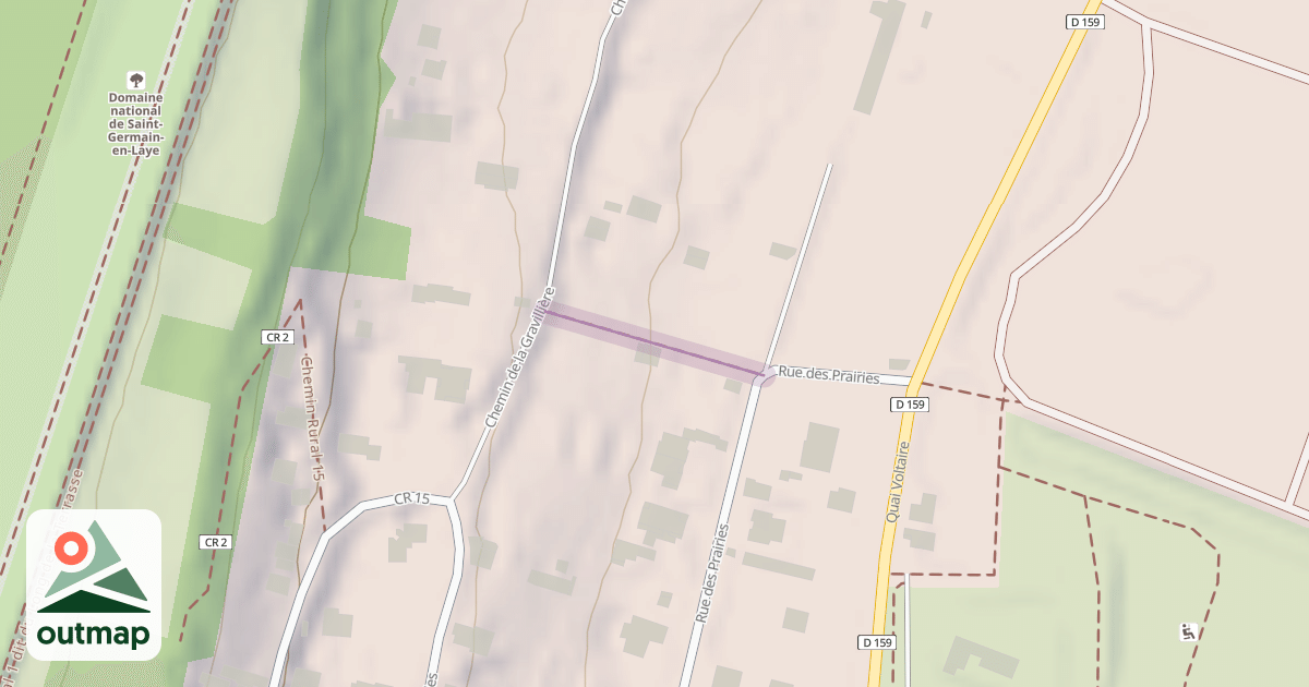 Map of Chemin Rural 15 dit du Grand Sentier