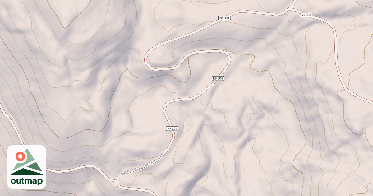 Map of ANDERSON RESERVOIR